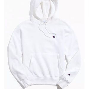 Champion White Reverse Weave Hoodie size S